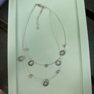 Elegant Silver Necklace with Circular Accents